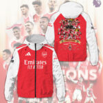 Arsenal FC Premier League Champions 25/26 3D Windbreaker Jacket – TMTHU6348