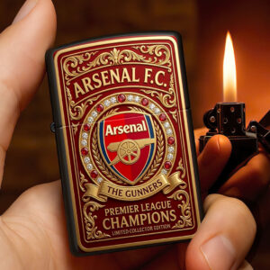 Arsenal FC Premier League Champions 25/26 Zippo Lighter Case (No Insert) - TMTHU6406