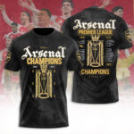 Arsenal FC Premier League Champions 25/26 3D Apparel – TANTN23010