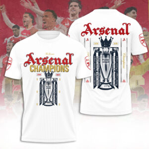Arsenal FC Premier League Champions 25/26 3D Apparel - TANTN23023