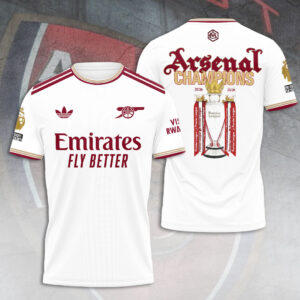 Arsenal FC Premier League Champions 25/26 3D Apparel - TANTN23045