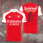 Arsenal FC Premier League Champions 25/26 3D Apparel – TANTN23048