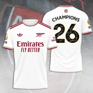 Arsenal FC Premier League Champions 25/26 3D Apparel - TANTN23137