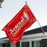 Arsenal FC Premier League Champions 25/26 3D Double-side House Flag – TANTN23014