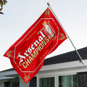 Arsenal FC Premier League Champions 25/26 3D Double-side House Flag - TANTN23014