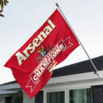 Arsenal FC Premier League Champions 25/26 3D Double-side House Flag – TANTN23017