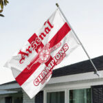 Arsenal FC Premier League Champions 25/26 3D Double-side House Flag – TANTN23018