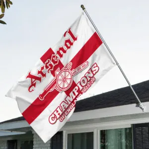 Arsenal FC Premier League Champions 25/26 3D Double-side House Flag - TANTN23018