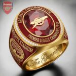 Arsenal FC Premier League Champions 25/26 3D Engraved Ring – TANTN23043
