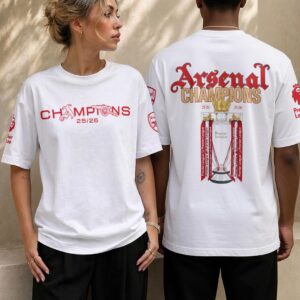 Arsenal FC Premier League Champions 25/26 3D Apparel - HOATT18068