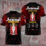 Arsenal FC Premier League Champions 25/26 3D Apparel – GNE6601