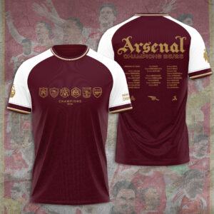 Arsenal FC Premier League Champions 25/26 3D Apparel - GNE6749
