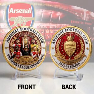 Arsenal FC Premier League Champions 25/26 Commemorative Coin - HOATT18142