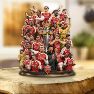 Arsenal FC Premier League Champions 25/26 Custom Shape Acrylic Plaque - GNE6583