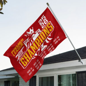 Arsenal FC Premier League Champions 25/26 3D Double-side House Flag - GNE6697