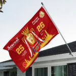 Arsenal FC Premier League Champions 25/26 3D Double-side House Flag – GNE6698