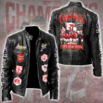 Arsenal FC Premier League Champions 25/26 Motorcycle Leather Jacket – GNE6659