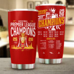 Arsenal FC Premier League Champions 25/26 Tumbler Cup – GNE6752
