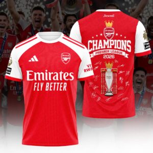 Arsenal FC Premier League Champions 25/26 3D Apparel - HOATT18101