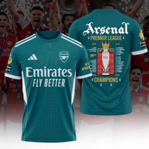 Arsenal FC Premier League Champions 25/26 3D Apparel - HOATT18172