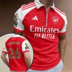 Arsenal FC Premier League Champions 25/26 Zip Polo Shirt – HOATT18163