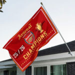 Arsenal FC Premier League Champions 25/26 3D Double-side House Flag – TANTN23260