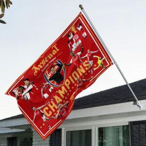 Arsenal FC Premier League Champions 25/26 3D Double-side House Flag - TANTN23259