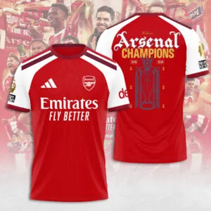 Arsenal FC Premier League Champions 25/26 3D Apparel - TANTN23020