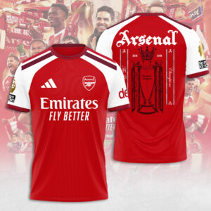 Arsenal FC Premier League Champions 25/26 3D Apparel - TANTN23021