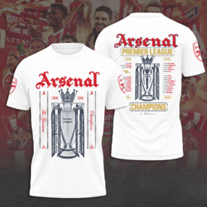 Arsenal FC Premier League Champions 25/26 3D Apparel - TANTN23022