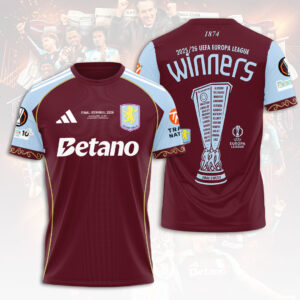 Aston Villa FC 2025-26 UEFA Europa League 3D Apparel - HOATT18177