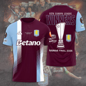 Aston Villa FC Europa League Winners 25/26 3D Apparel - TANTN23227