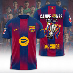 FC Barcelona LaLiga Winners 25/26 3D Apparel - TANTN22819