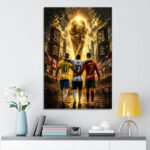 CR7 x M10 x N10 The Last Dance World Cup 2026 Rectangle Canvas With Inne Frame – TANTN22995