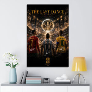 CR7 x M10 x N10 The Last Dance World Cup 2026 Rectangle Canvas With Inne Frame - TANTN22996