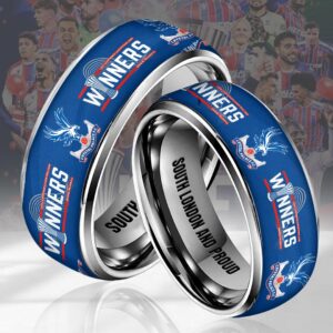 Crystal Palace FC 2026 UEFA Conference League Winners Custom Alloy Ring - HOATT18293