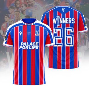 Crystal Palace FC 2026 UEFA Conference League Winners 3D Apparel - HOATT18297