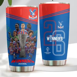 Crystal Palace FC 2026 UEFA Conference League Winners Tumbler Cup - HOATT18295