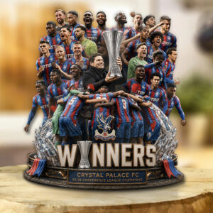 Crystal Palace FC 25/26 Conference League Champions Custom Shape Acrylic Plaque - GNE6684