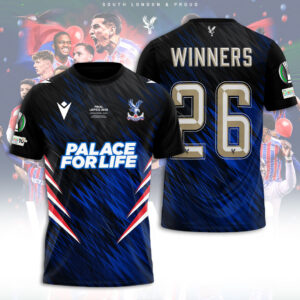 Crystal Palace FC UEFA Conference League Winners 2026 3D Apparel - TANTN23238