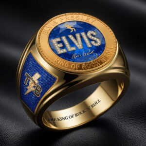 Elvis Presley 3D Engraved Ring - HOATT18318