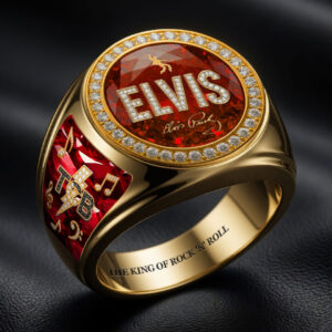 Elvis Presley 3D Engraved Ring - HOATT18268