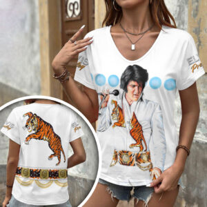 Elvis Presley 3D Women’s V-Neck T-Shirt - HOATT17789