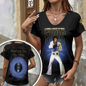 Elvis Presley 3D Women’s V-Neck T-Shirt - HOATT17791