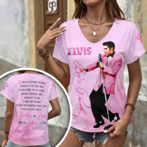 Elvis Presley 3D Women’s V-Neck T-Shirt - HOATT17799