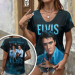 Elvis Presley 3D Women’s V-Neck T-Shirt – HOATT17976
