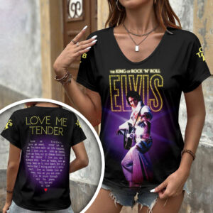 Elvis Presley 3D Women’s V-Neck T-Shirt - HOATT17977