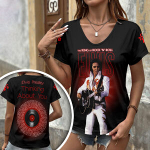 Elvis Presley 3D Women’s V-Neck T-Shirt - HOATT17978