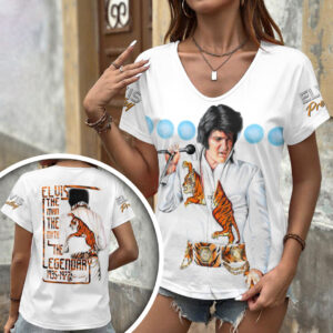 Elvis Presley 3D Women’s V-Neck T-Shirt - HOATT17979
