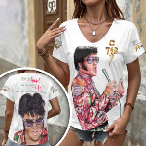 Elvis Presley 3D Women’s V-Neck T-Shirt - HOATT17980